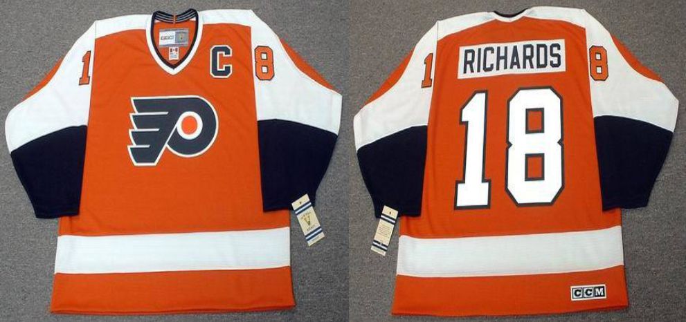 2019 Men Philadelphia Flyers 18 Richards Orange CCM NHL jerseys1